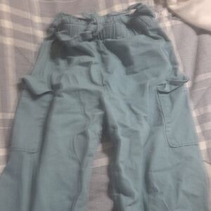 Kids Blue Cargo Pants